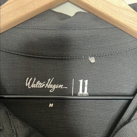 Walter Hagen Charcoal Long Sleeve Polo Medium - Picture 2 of 6